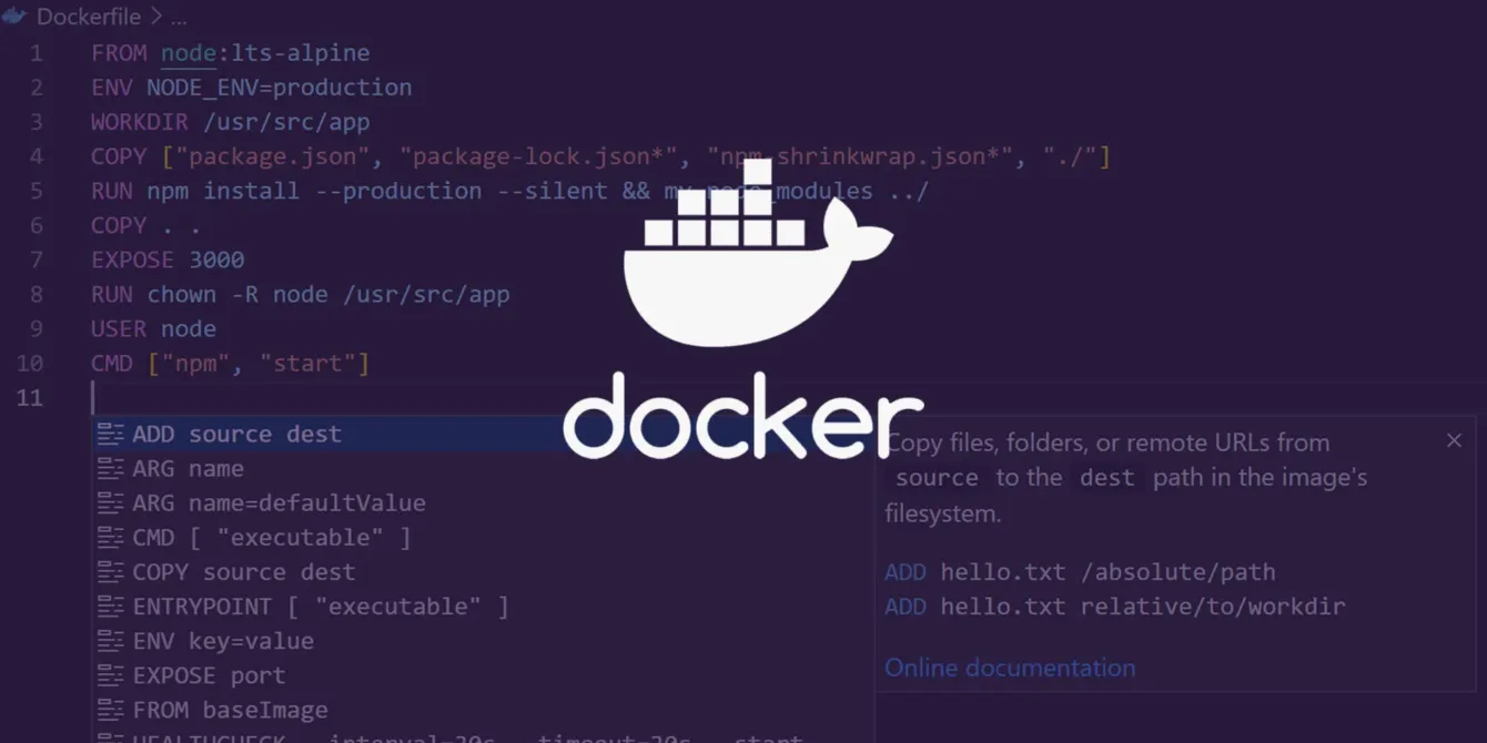 docker configuration with ai