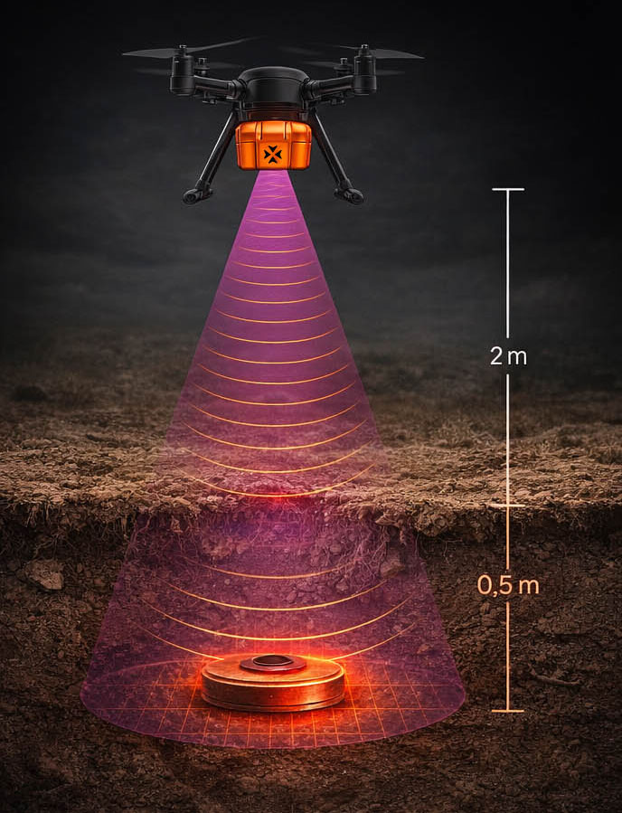 Broswarm AI Landmine Detection Drones