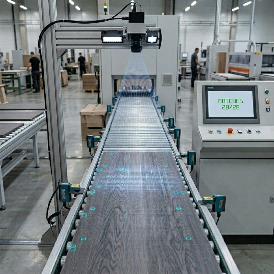 Furniture Board Surface Quality Inspection with Computer Vision