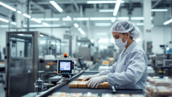 AI in food manufacturing quality control production line