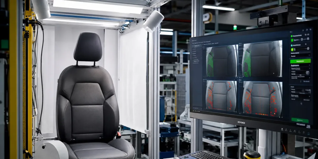 AI quality control tools review automotive seats quality checker