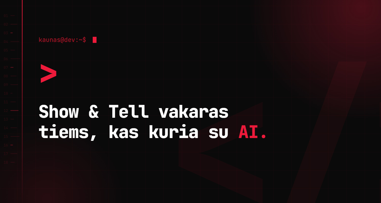 Claude Code / Codex kurėjų vakaras Kaune